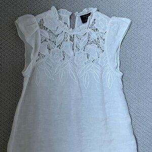 Ulla Johnson Barneys Ivory Sleeveless Top